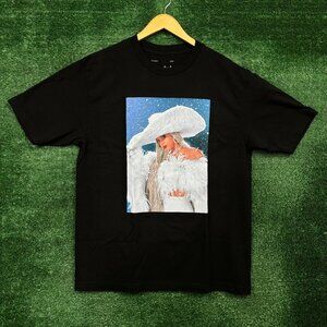 Beyonce Cowboy Carter Ho Ho Ho Down Icy Black T-Shirt Size Large